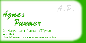 agnes pummer business card